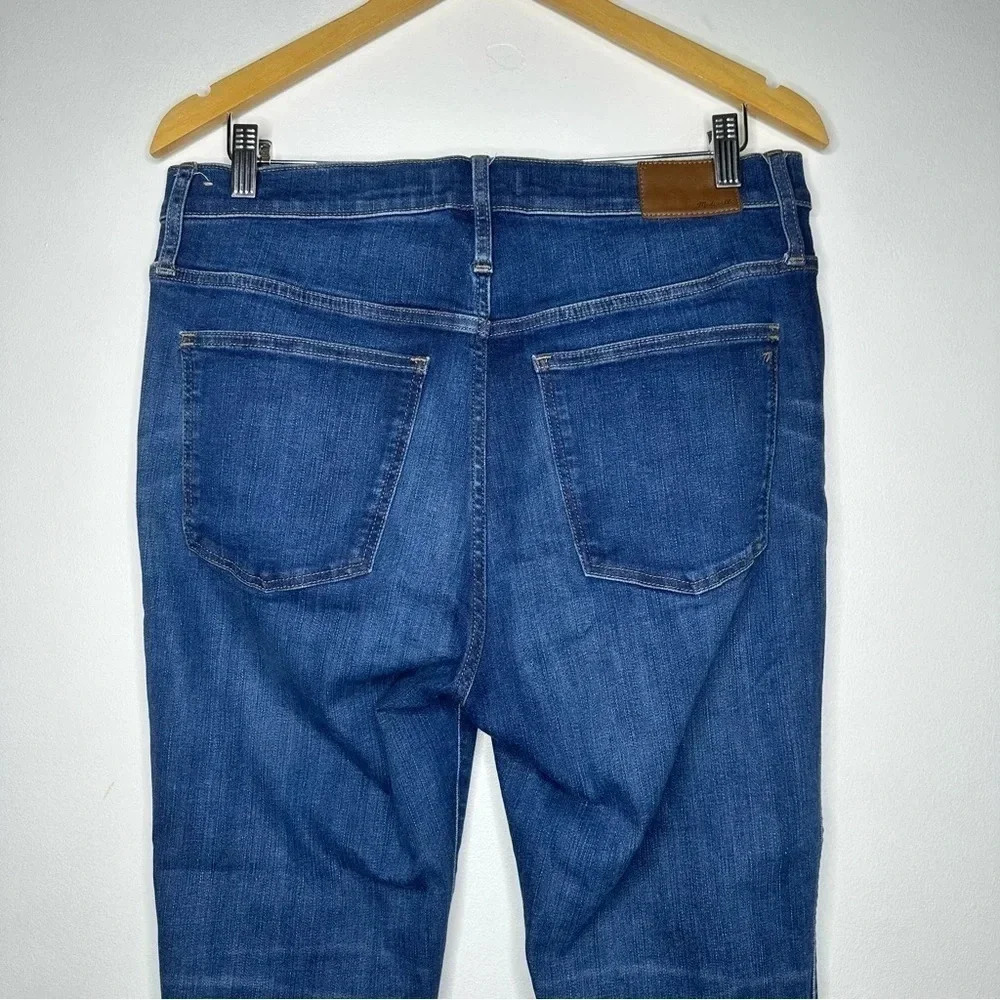 Madewell 10” High Rise Raw Hem Skinny Jeans Size 31 - Picture 9 of 10